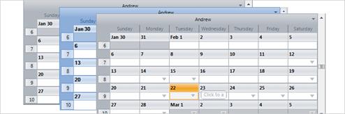 WinForms Schedule Working Hours Example
