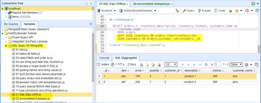 SQL Equi join