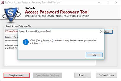 Access password unlocker tool