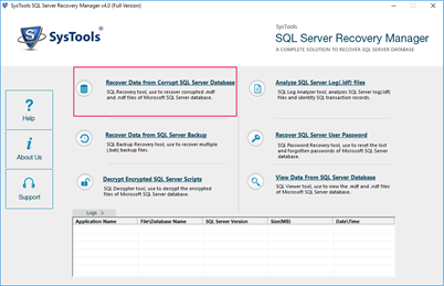 Recover SQL DB Files